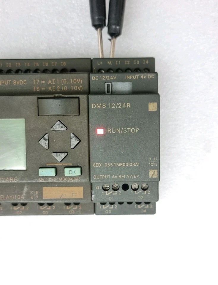 Siemens 6ED1052-1MD00-0BA5 Logo With 6ED1055-1MB00-0BA1 Expansion Module